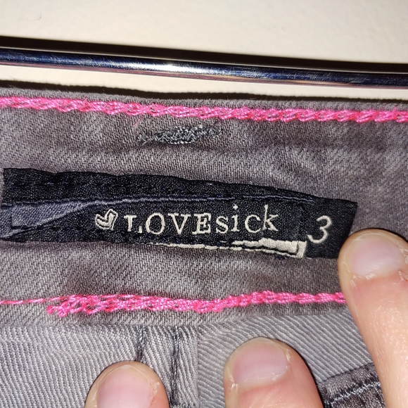 RARE Lovesick Gray Skinny Jeans - Picture 2 of 4